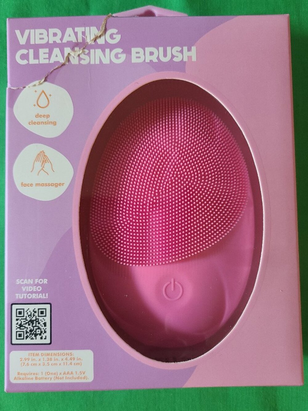 Vibrating Cleansing Brush Pink